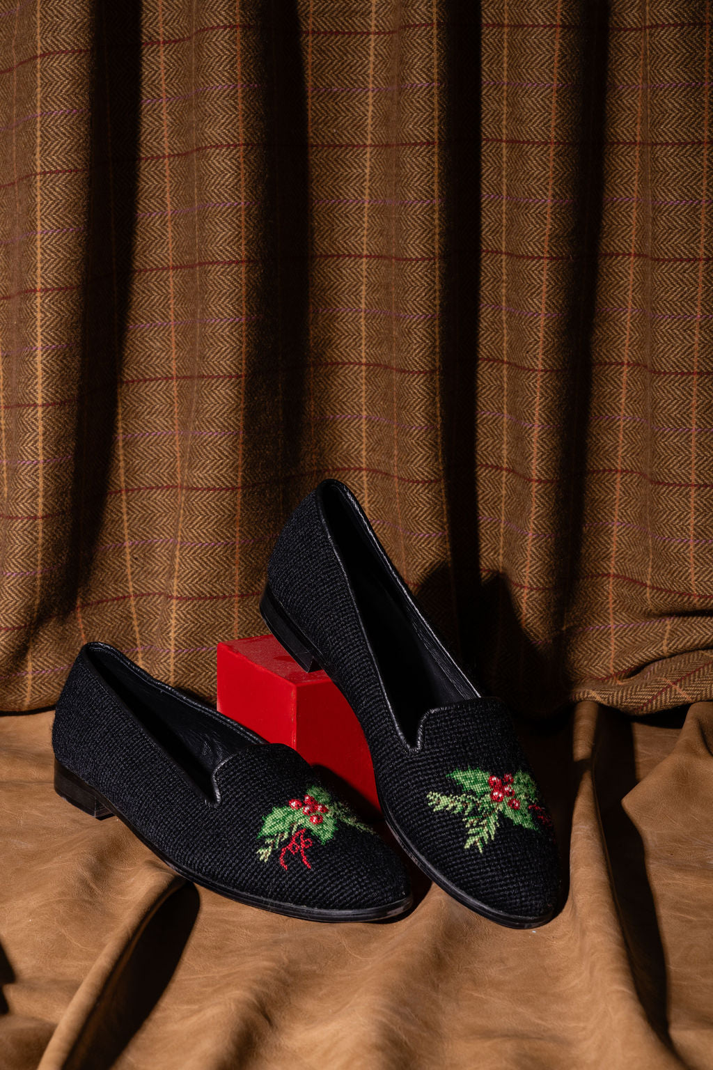 Needlepoint Loafer in Holly