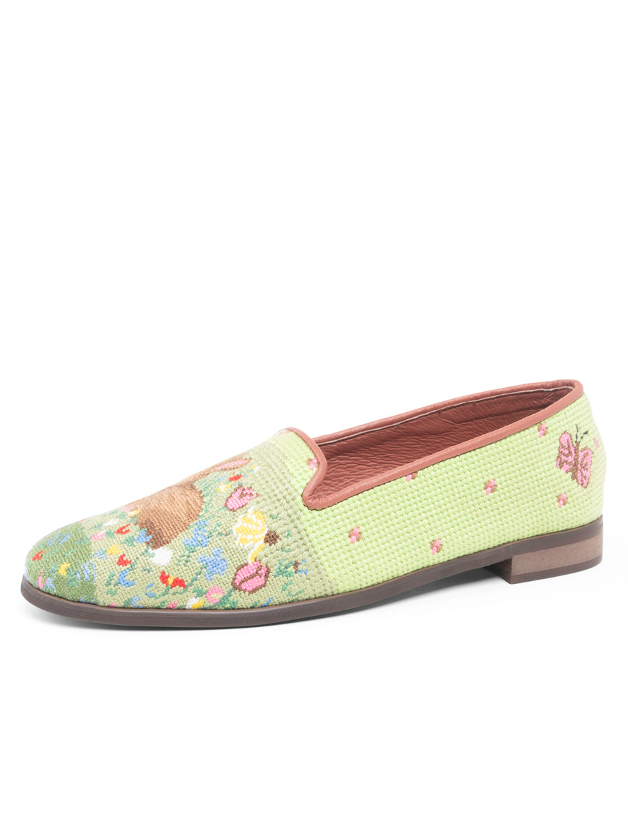 Needlepoint Loafer in Spring Bunny