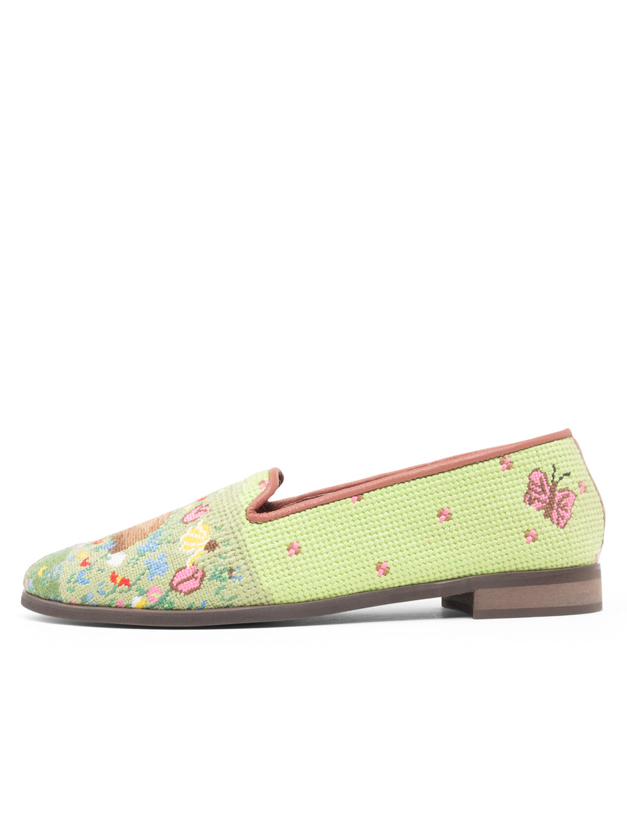 Needlepoint Loafer in Spring Bunny