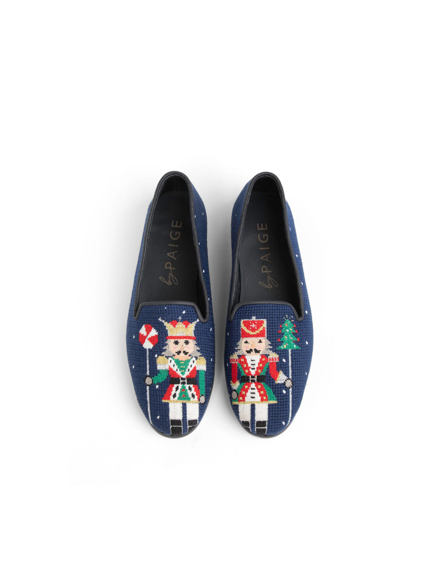 Needlepoint Loafer in Nutcrackers