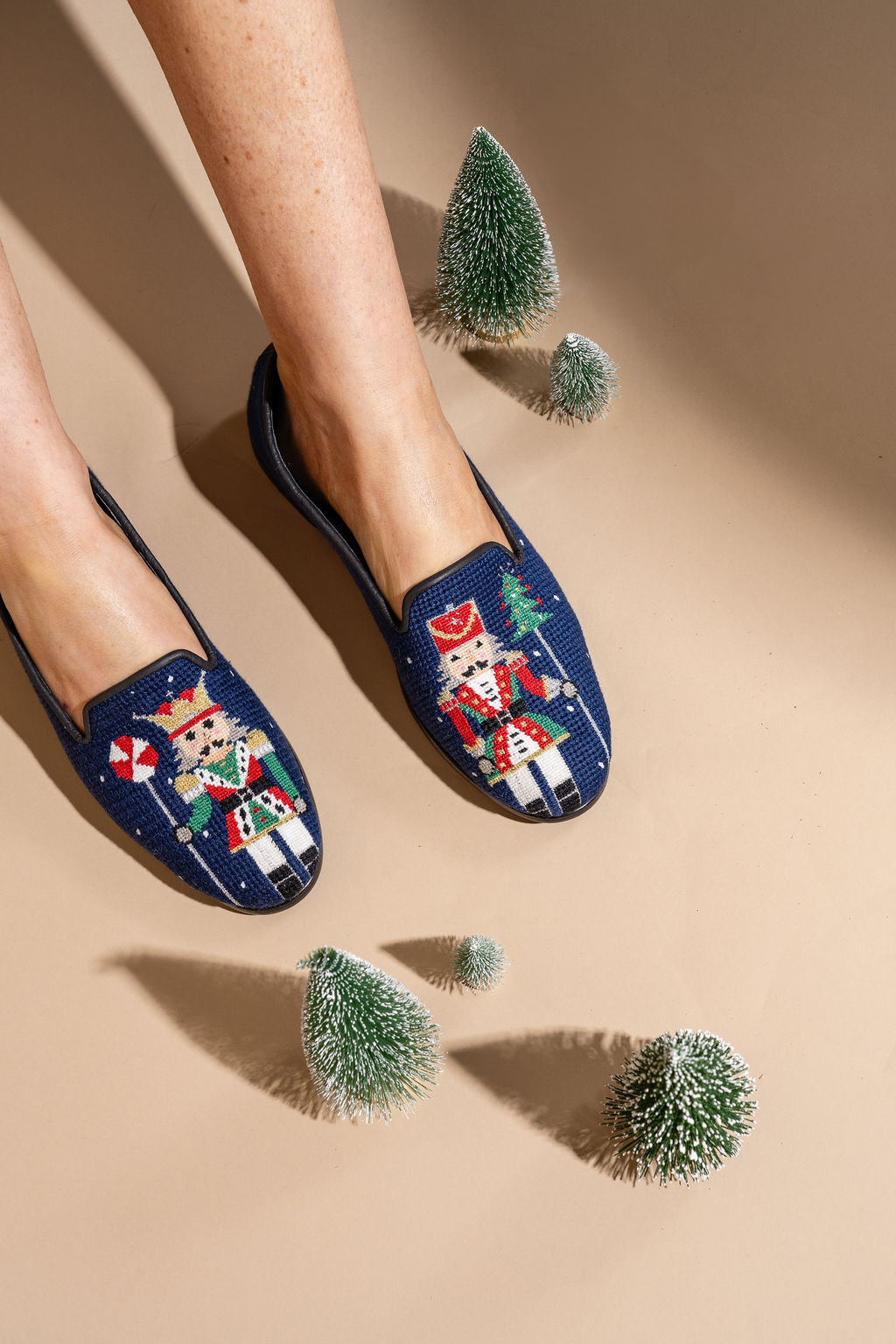 Needlepoint Loafer in Nutcrackers