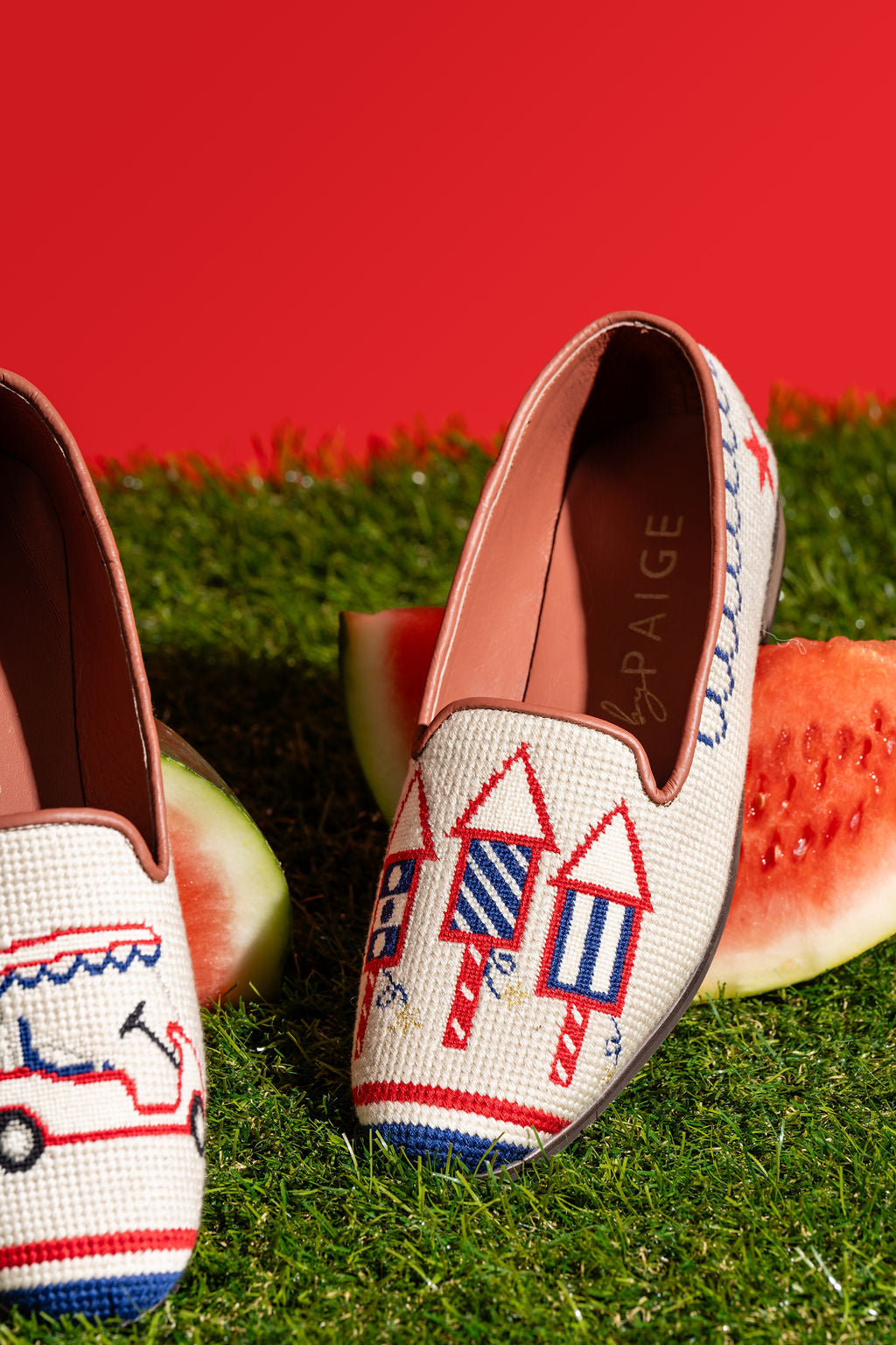 Needlepoint Loafer in American Summer