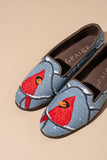 Needlepoint Loafer in Winter Cardinal