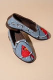 Needlepoint Loafer in Winter Cardinal