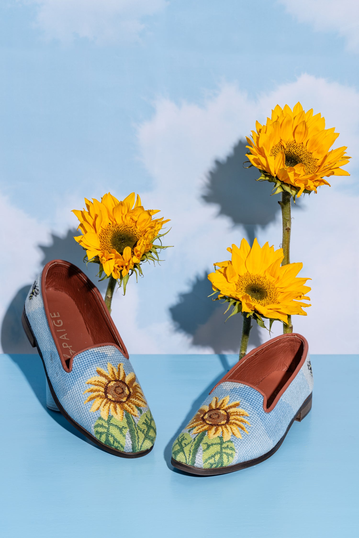 Needlepoint Loafer in Sunflower