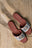 Needlepoint Sandal in Crab Alternate View