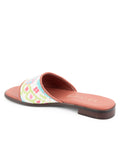 Needlepoint Sandal in Preppy Paisley