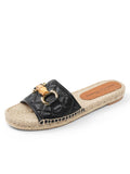 Veronica Quilted Flat Espadrille