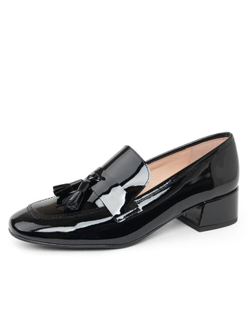 Beckham Block Heel Tassel Loafer