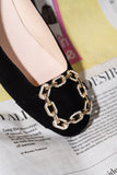 Celine Chain Link Embellished Flat