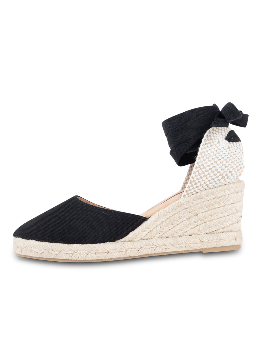 Leon Closed Toe Lace Up Espadrille