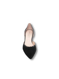 Olivia Scalloped d'Orsay Kitten Heel