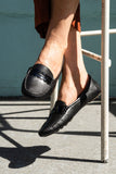 Janet  Scalloped Penny Loafer Driving Shoe