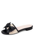 St. Tropez Raffia Slide Sandal