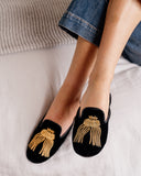 Victoria Embroidered Tassel Slipper