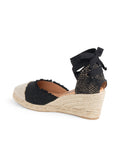 Elle Cap Toe Lace Up Espadrille