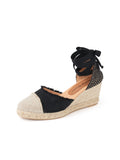 Elle Cap Toe Lace Up Espadrille