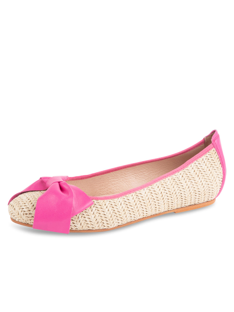 St. Tropez Raffia Ballet Flat