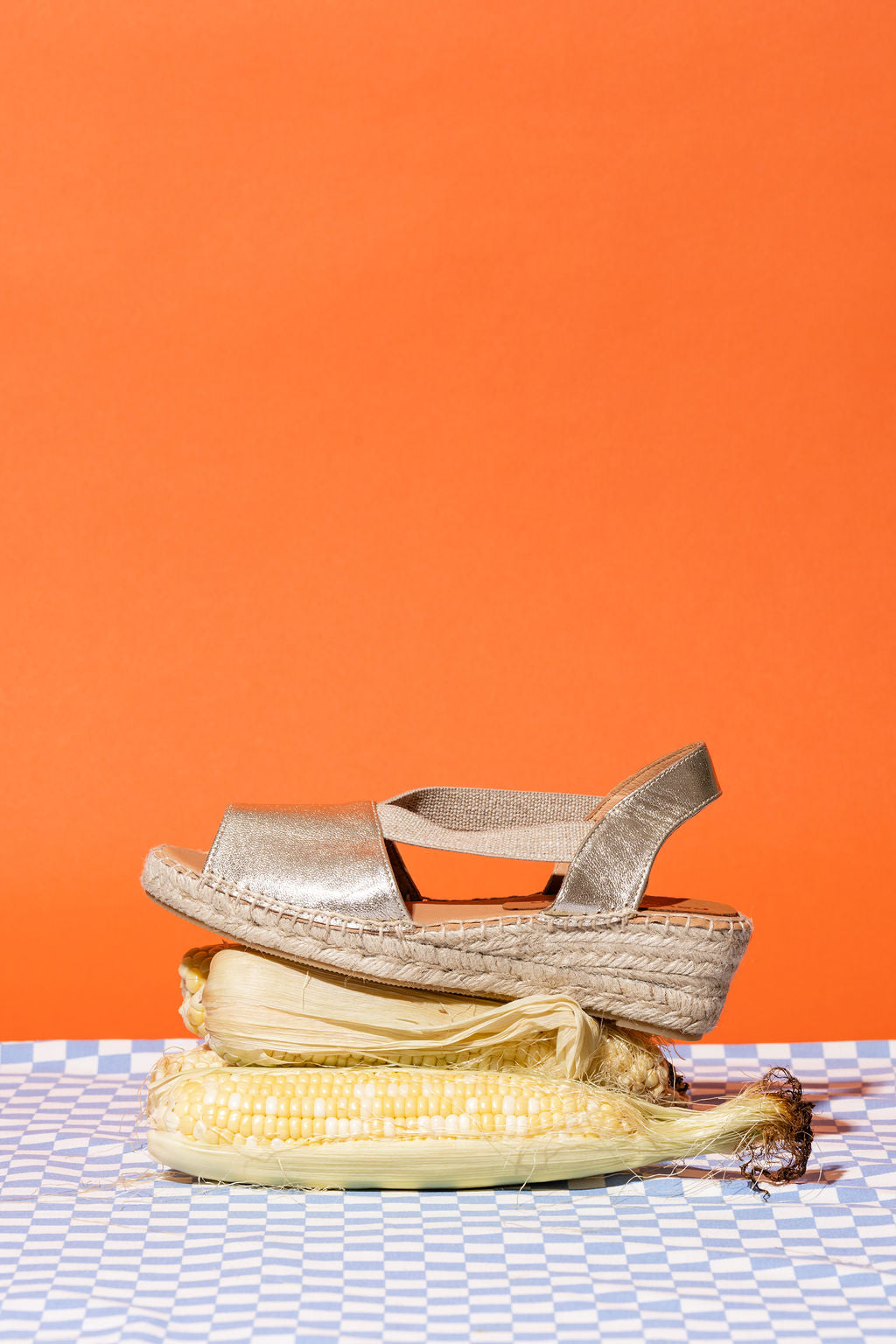 Gracie Peep Toe Elastic Espadrille