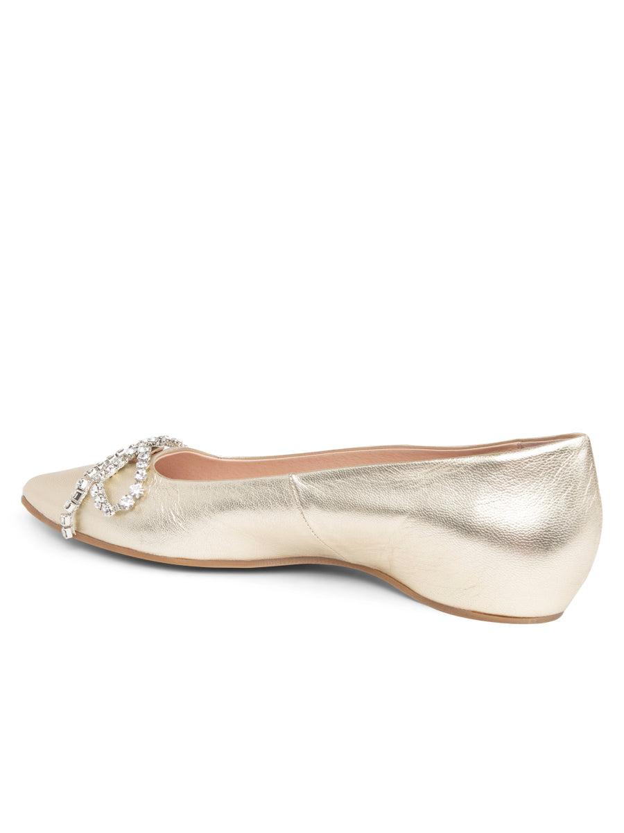 Bella Crystal Bow Flat