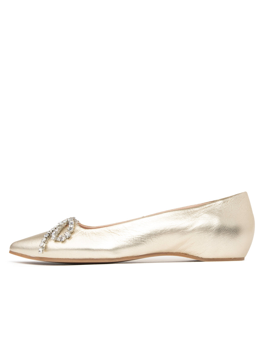 Bella Crystal Bow Flat