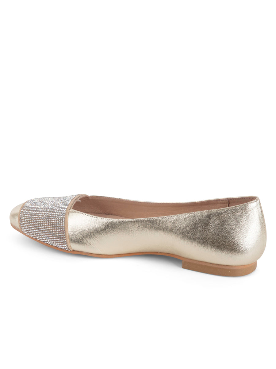 Milan Crystal Embellished Flat