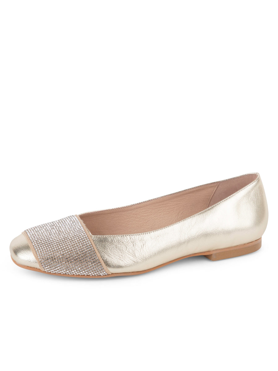 Milan Crystal Embellished Flat