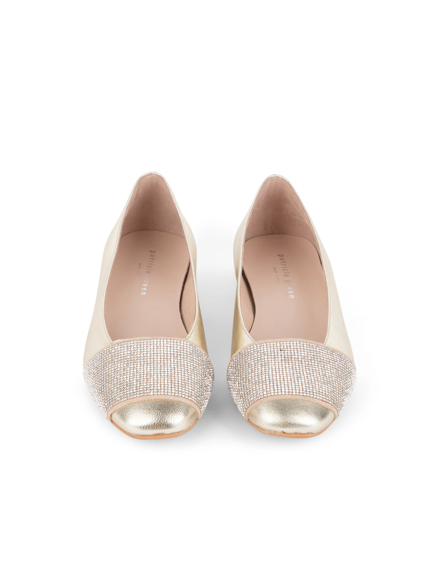 Milan Crystal Embellished Flat