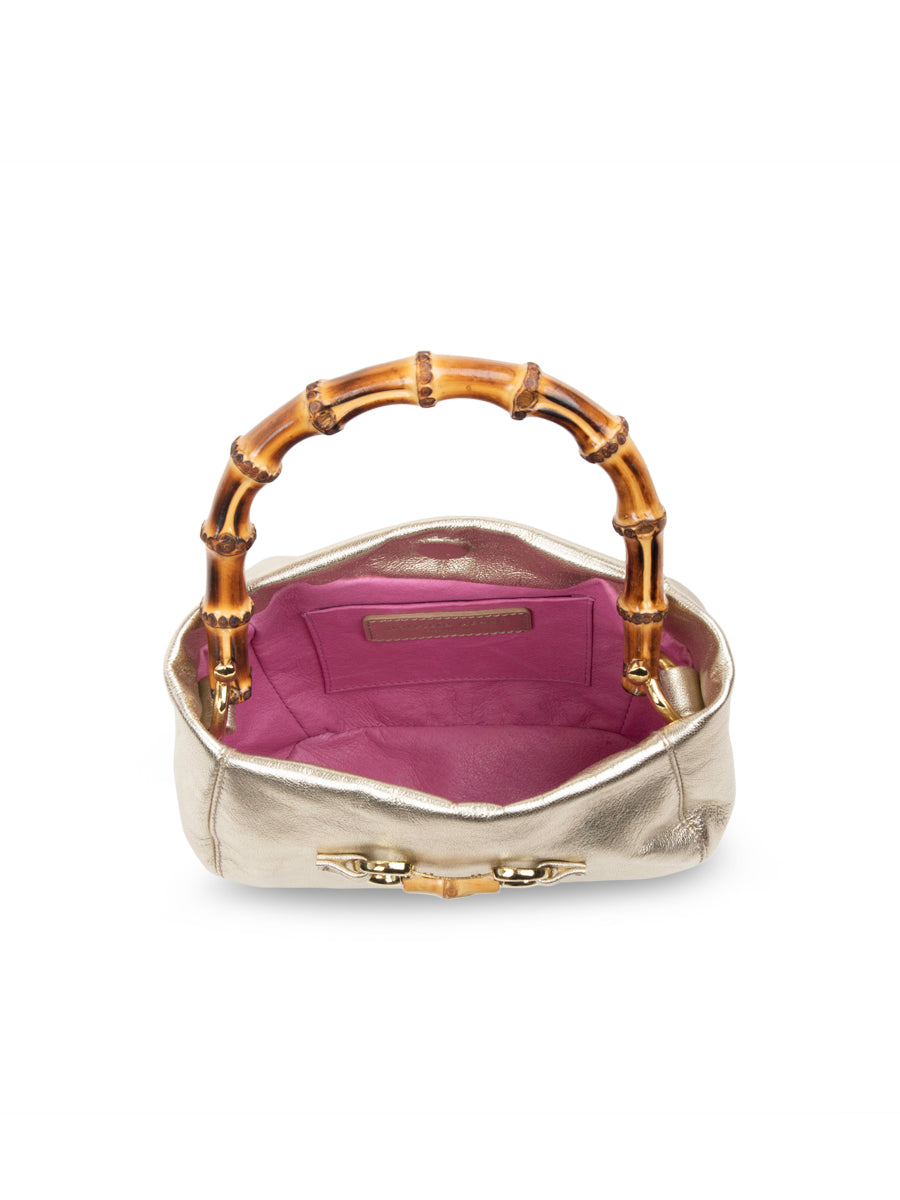 Charlotte Bamboo Top Handle Bag