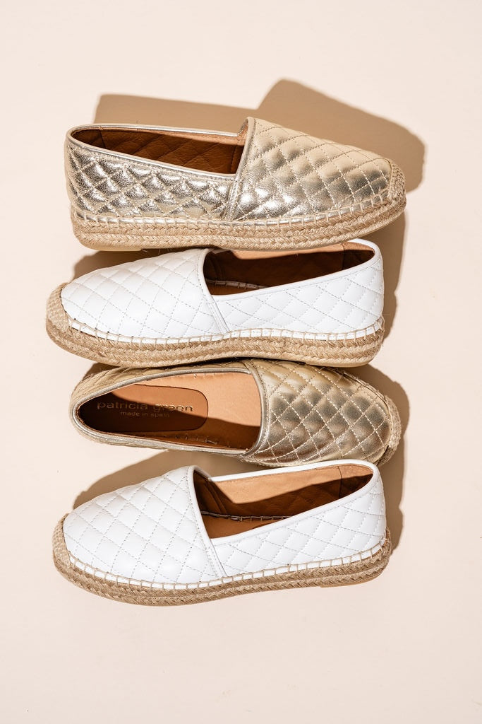 Abigail Quilted Slip on Espadrille