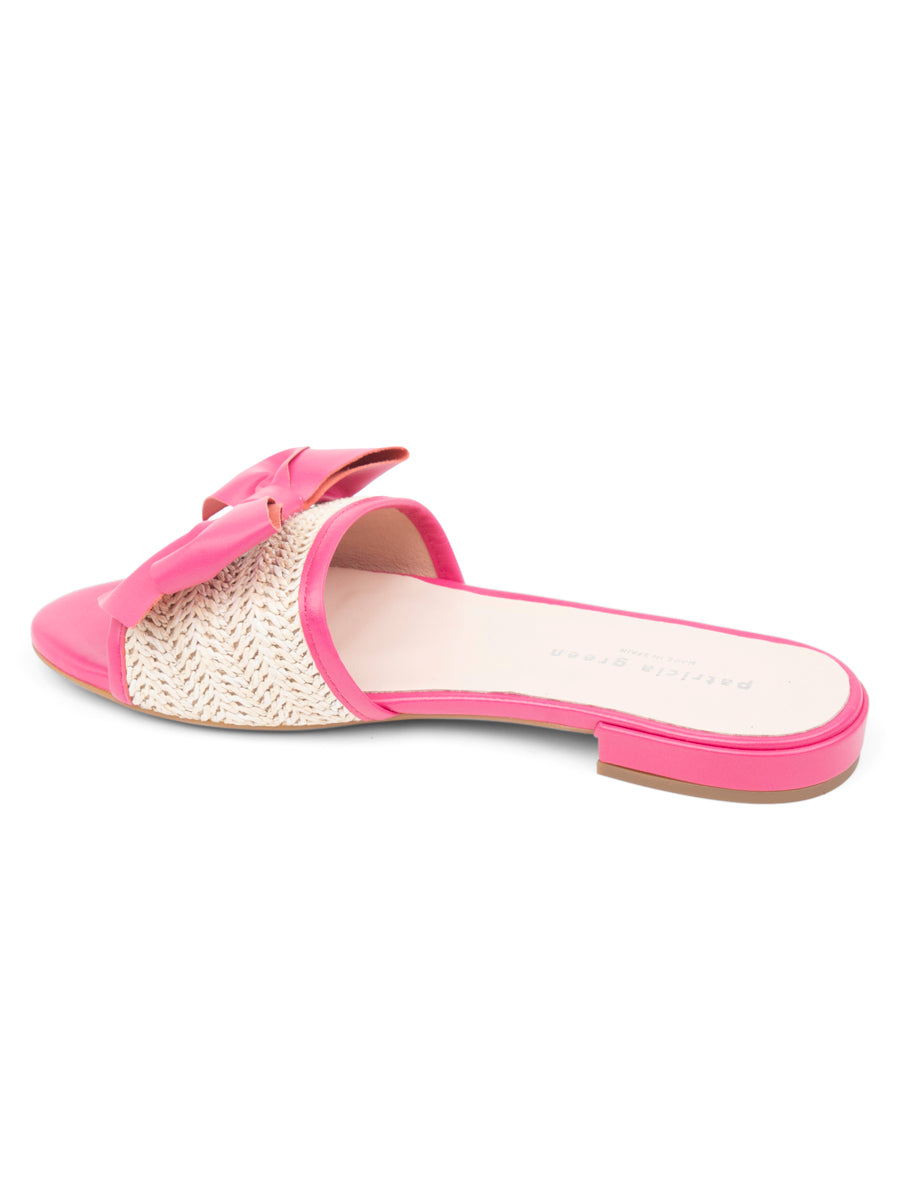 St. Tropez Raffia Slide Sandal