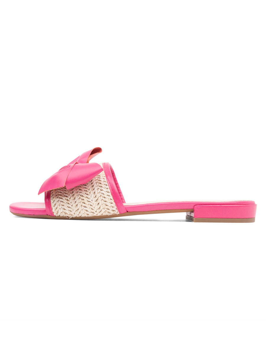 St. Tropez Raffia Slide Sandal