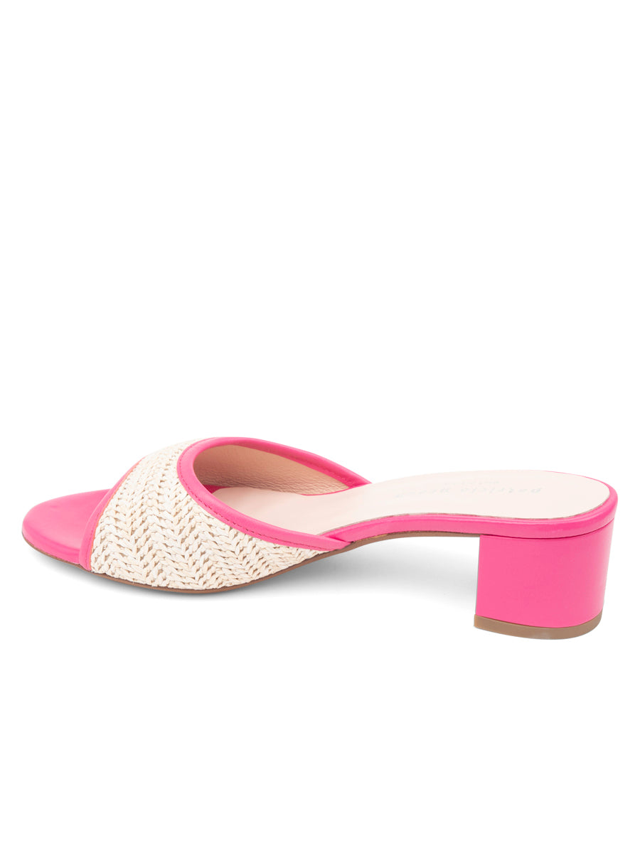 Sienna Raffia Block Heel