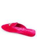 Queen Bee Embroidered Velvet Slipper