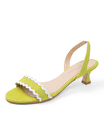 Lime Raffia/White Leather Color