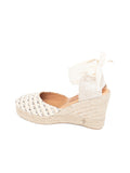 Lillian Raffia Lace Up Espadrille