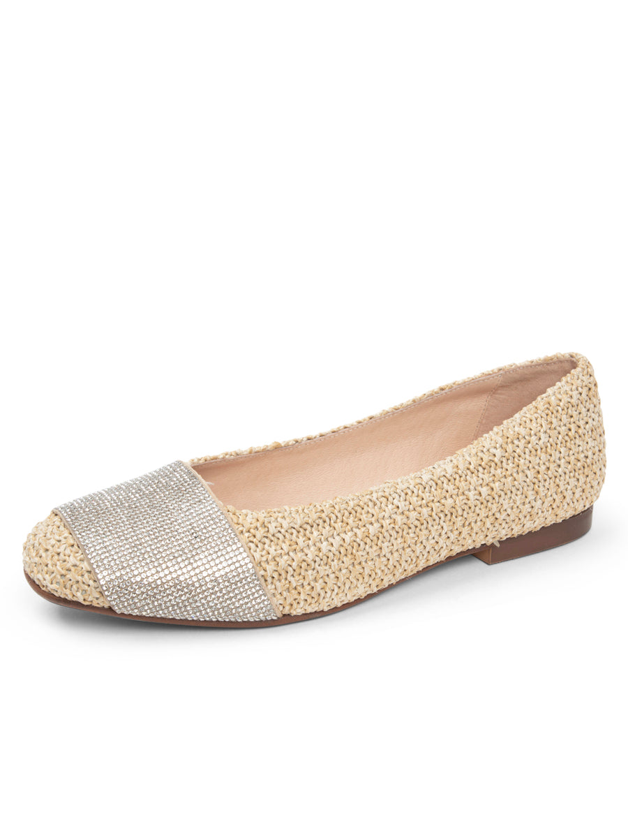 Milan Crystal Embellished Flat