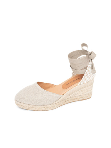 Leon Closed Toe Lace Up Espadrille