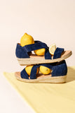 Eliza Criss-Cross Elastic Espadrille Sandal