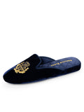 Diana Embroidered Velvet Slipper