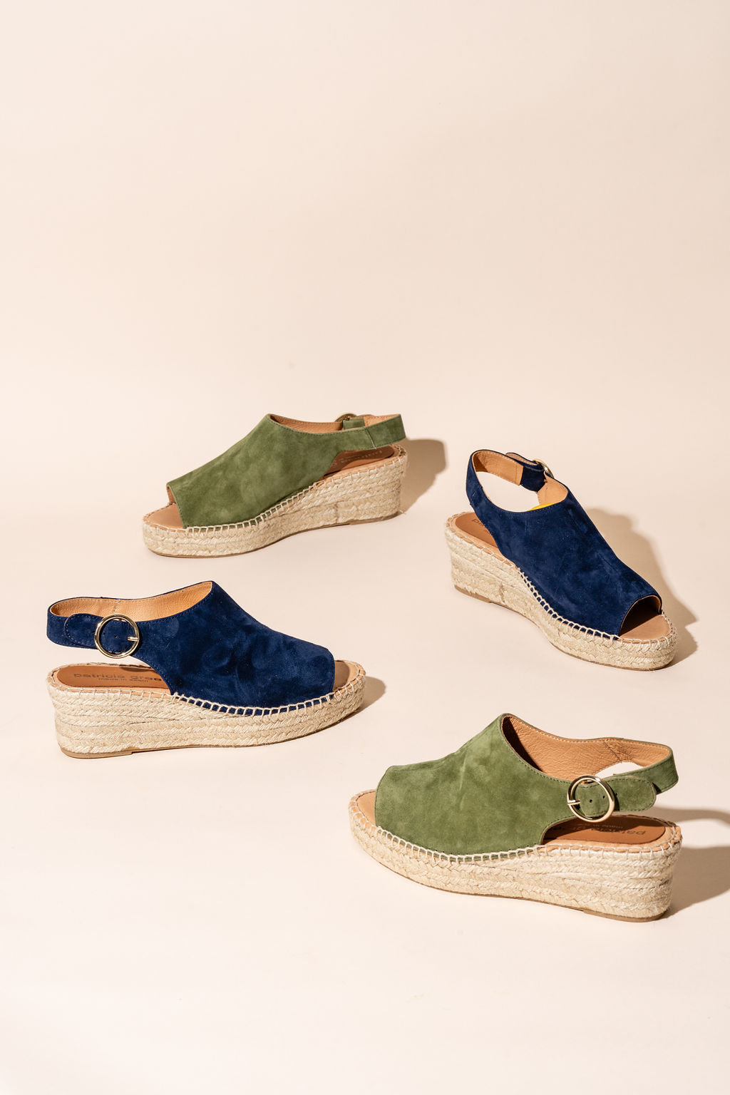 Stella Peep Toe Espadrille with Buckle