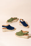 Stella Peep Toe Espadrille with Buckle