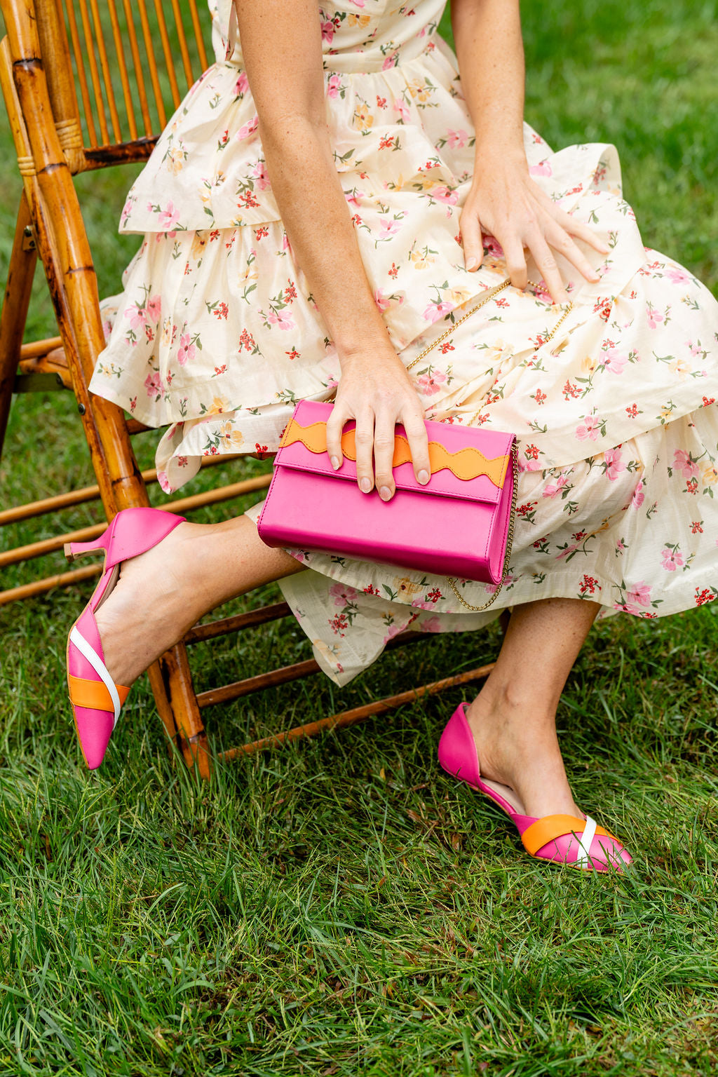 Palm Beach Scalloped Clutch