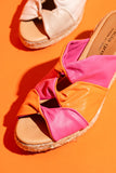 Ginger Twisted Leather Espadrille