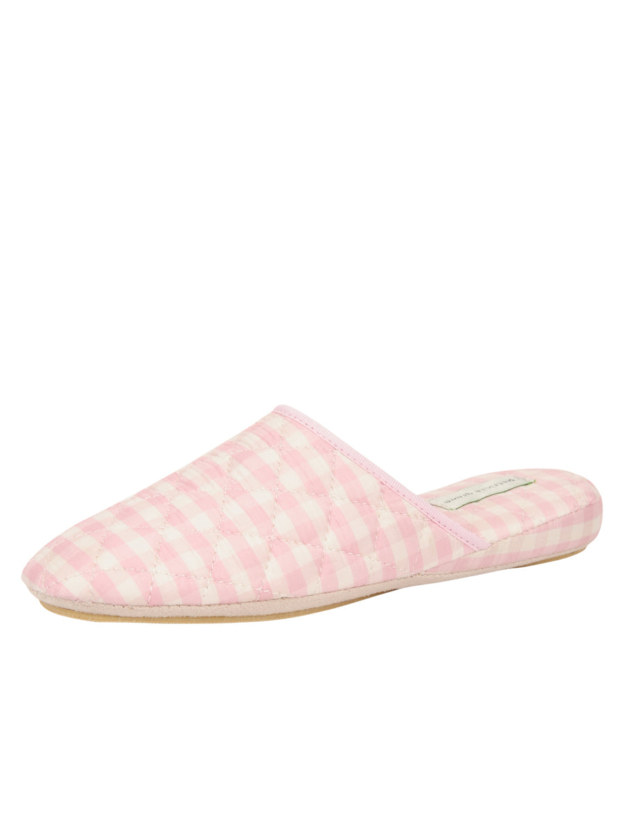 Sari Silk Check Slipper