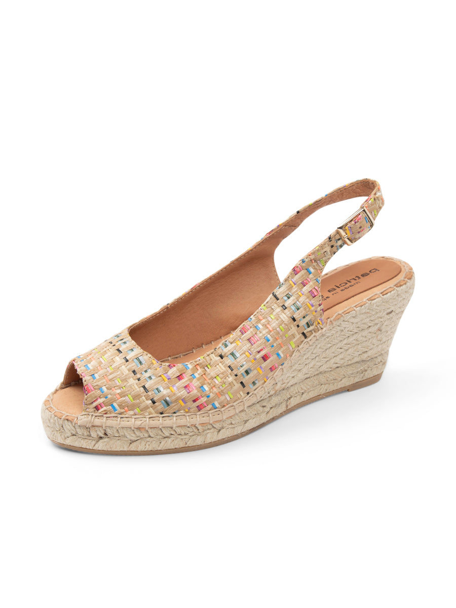 Peyton Peep Toe Slingback Espadrille