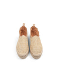 Abigail Scalloped Raffia Slip On Espadrille