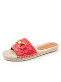 Veronica Quilted Flat Espadrille