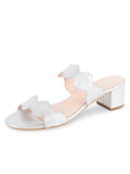 Palm Beach Block Heel Scalloped Sandal