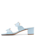 Palm Beach Block Heel Scalloped Sandal